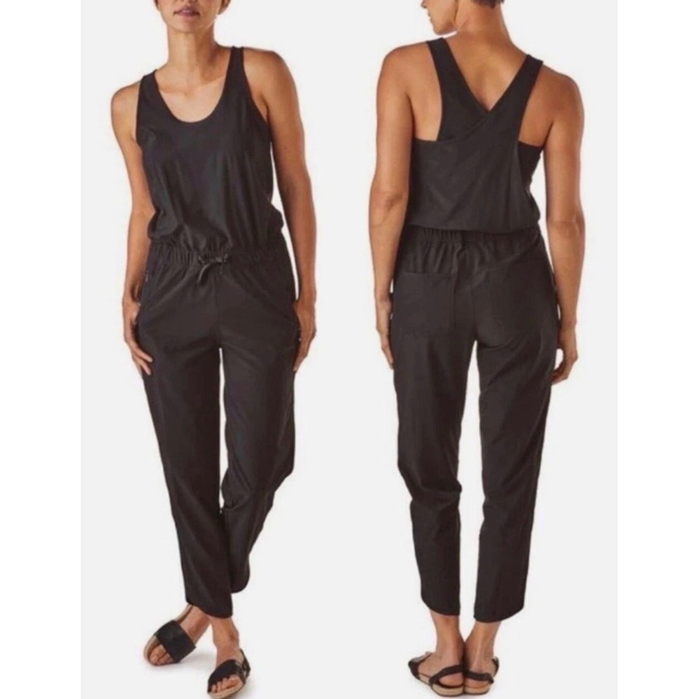Patagonia XL Fleetwith Black Jumpsuit recycled polyester